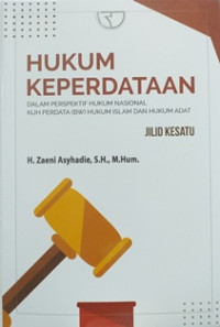 Image of Hukum keperdataan dalam perspektif hukum nasional, KUH perdata (BW), hukum islam dan hukum adat ( Jilid I )
