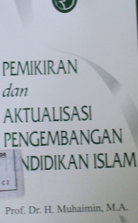 Image of Pemikiran dan aktualisasi pengembangan pendidikan islam