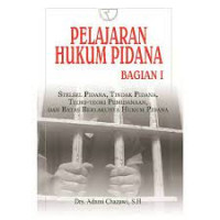 Image of Pelajaran hukum pidana bagian 1