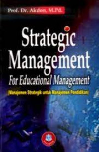 Image of Strategic management for educational management